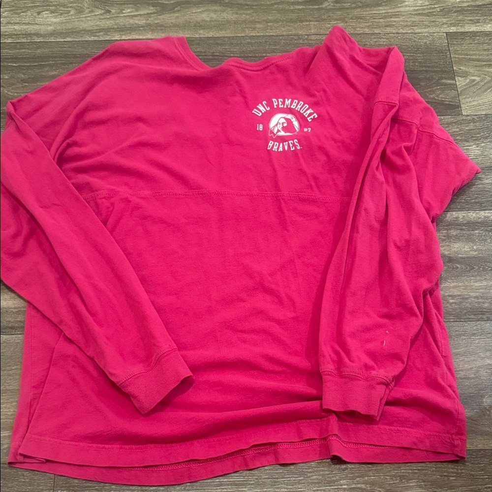 Pink Long Sleeve Shirt with Logo
